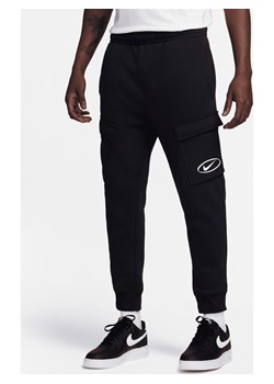 Męskie bojówki z dzianiny Nike Sportswear - Czerń ze sklepu Nike poland w kategorii Spodnie męskie - zdjęcie 169754691