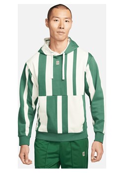 Męska dzianinowa bluza z kapturem do tenisa Dri-FIT NikeCourt Heritage - Zieleń ze sklepu Nike poland w kategorii Bluzy męskie - zdjęcie 169754733