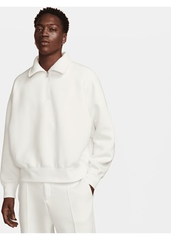 Bluza męska z zamkiem 1/2 Nike Tech Fleece Reimagined - Biel ze sklepu Nike poland w kategorii Bluzy męskie - zdjęcie 169754744