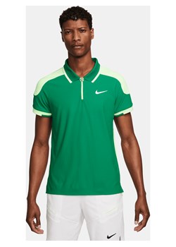 Męska koszulka polo do tenisa Dri-FIT ADV NikeCourt Slam - Zieleń ze sklepu Nike poland w kategorii T-shirty męskie - zdjęcie 169755093