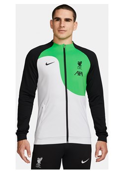 Męska dzianinowa kurtka piłkarska z zamkiem na całej długości Nike Liverpool F.C. Academy Pro - Biel ze sklepu Nike poland w kategorii Kurtki męskie - zdjęcie 169755154