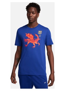 Męski T-shirt piłkarski Nike FC Barcelona - Niebieski ze sklepu Nike poland w kategorii T-shirty męskie - zdjęcie 169755232