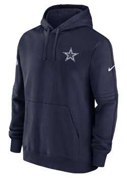 Męska bluza z kapturem Nike NFL Dallas Cowboys Sideline Club - Niebieski ze sklepu Nike poland w kategorii Bluzy męskie - zdjęcie 169755240