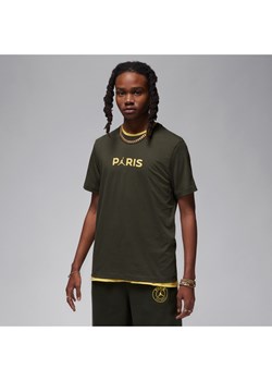 T-shirt męski Paris Saint-Germain - Zieleń ze sklepu Nike poland w kategorii T-shirty męskie - zdjęcie 169755363