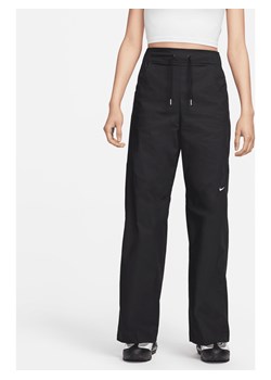 Damskie spodnie z tkaniny z wysokim stanem Nike Sportswear Essentials - Czerń ze sklepu Nike poland w kategorii Spodnie damskie - zdjęcie 169755460