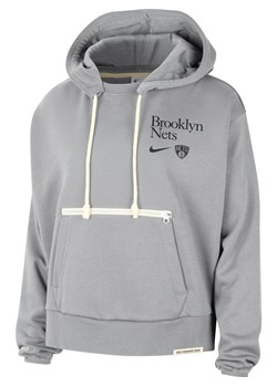 Damska bluza z kapturem Nike Dri-FIT NBA Brooklyn Nets Standard Issue - Szary ze sklepu Nike poland w kategorii Bluzy damskie - zdjęcie 169755464