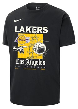 T-shirt męski Nike NBA Max90 Los Angeles Lakers Courtside - Czerń ze sklepu Nike poland w kategorii T-shirty męskie - zdjęcie 169755480