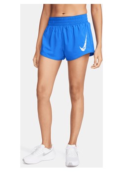 Damskie spodenki ze średnim stanem i wszytą bielizną Dri-FIT Nike One 7,5 cm - Niebieski ze sklepu Nike poland w kategorii Szorty - zdjęcie 169755492