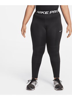 Legginsy dla dużych dzieci (dziewcząt) Nike Pro Dri-FIT (szerszy rozmiar) - Czerń ze sklepu Nike poland w kategorii Spodnie dziewczęce - zdjęcie 169755672
