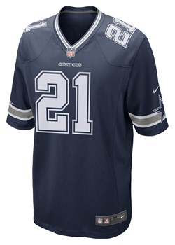 Męska koszulka meczowa do futbolu amerykańskiego NFL Dallas Cowboys (Ezekiel Elliott) - Niebieski ze sklepu Nike poland w kategorii T-shirty męskie - zdjęcie 169755712