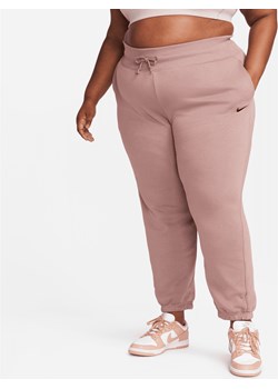 Damskie spodnie dresowe o kroju oversize z wysokim stanem Nike Sportswear Phoenix Fleece (duże rozmiary) - Fiolet ze sklepu Nike poland w kategorii Spodnie damskie - zdjęcie 169755743