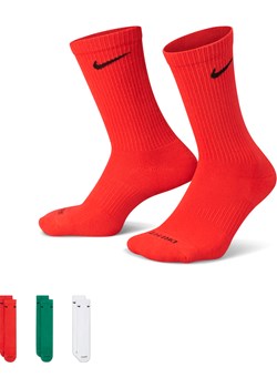 Klasyczne skarpety treningowe Nike Everyday Plus Cushioned (3 pary) - Wielokolorowe ze sklepu Nike poland w kategorii Skarpetki męskie - zdjęcie 169755874