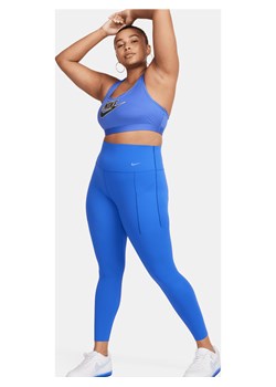 Damskie legginsy 7/8 z wysokim stanem i kieszeniami zapewniające średnie wsparcie Nike Universa - Niebieski ze sklepu Nike poland w kategorii Spodnie damskie - zdjęcie 169756071