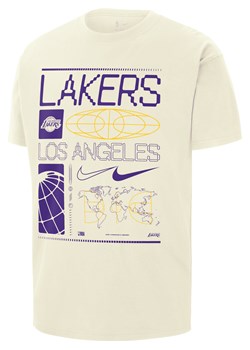 T-shirt męski Nike NBA Max90 Los Angeles Lakers - Biel ze sklepu Nike poland w kategorii T-shirty męskie - zdjęcie 169756072