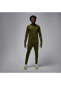 Męski dres piłkarski z kapturem Jordan Dri-FIT Paris Saint-Germain Strike (wersja czwarta) - Zieleń ze sklepu Nike poland w kategorii Dresy męskie - zdjęcie 169756163