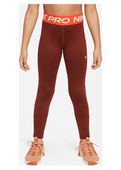 Legginsy dla dużych dzieci (dziewcząt) Nike Pro Dri-FIT - Czerwony ze sklepu Nike poland w kategorii Spodnie dziewczęce - zdjęcie 169756233
