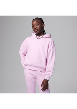 Bluza z kapturem dla dużych dzieci Jordan Icon Play Pullover Hoodie - Różowy ze sklepu Nike poland w kategorii Bluzy dziewczęce - zdjęcie 169756411