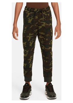 Joggery w moro dla dużych dzieci (chłopców) Nike Sportswear Tech Fleece - Czerń ze sklepu Nike poland w kategorii Spodnie męskie - zdjęcie 169756534
