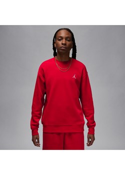 Męska bluza dresowa z półokrągłym dekoltem Jordan Brooklyn Fleece - Czerwony ze sklepu Nike poland w kategorii Bluzy męskie - zdjęcie 169756542