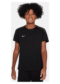 Koszulka piłkarska z krótkim rękawem dla dużych dzieci Nike Dri-FIT Strike - Czerń ze sklepu Nike poland w kategorii T-shirty chłopięce - zdjęcie 169756550