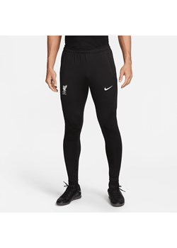 Męskie dzianinowe spodnie piłkarskie Nike Dri-FIT Liverpool F.C. Strike - Czerń ze sklepu Nike poland w kategorii Spodnie męskie - zdjęcie 169756583