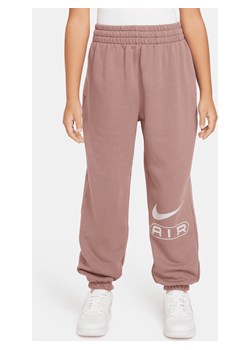 Spodnie z dzianiny dla dużych dzieci (dziewcząt) Nike Air - Fiolet ze sklepu Nike poland w kategorii Spodnie dziewczęce - zdjęcie 169756620