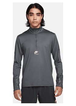 Bluza męska z zamkiem 1/4 Dri-FIT Nike Air Max - Szary ze sklepu Nike poland w kategorii Bluzy męskie - zdjęcie 169756642
