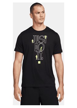 Męski T-shirt do fitnessu Nike - Czerń ze sklepu Nike poland w kategorii T-shirty męskie - zdjęcie 169756644