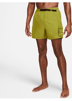 Łatwe do spakowania męskie spodenki kąpielowe z paskiem 12,5 cm Nike - Zieleń ze sklepu Nike poland w kategorii Kąpielówki - zdjęcie 169756732