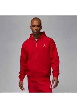 Męska bluza z kapturem i zamkiem na całej długości Jordan Brooklyn Fleece - Czerwony ze sklepu Nike poland w kategorii Bluzy męskie - zdjęcie 169756760