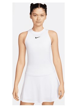 Damska koszulka tenisowa bez rękawów Dri-FIT NikeCourt Advantage - Biel ze sklepu Nike poland w kategorii Bluzki damskie - zdjęcie 169756772