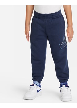 Spodnie dla maluchów Nike Sportswear Shine Fleece Pants - Niebieski ze sklepu Nike poland w kategorii Spodnie chłopięce - zdjęcie 169756871