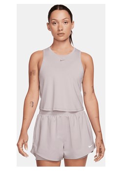 Damska koszulka bez rękawów o skróconym kroju Dri-FIT Nike One Classic - Fiolet ze sklepu Nike poland w kategorii Bluzki damskie - zdjęcie 169756873