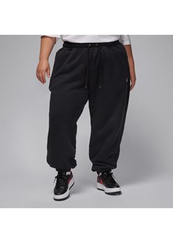 Damskie spodnie z dzianiny Jordan Flight (duże rozmiary) - Czerń ze sklepu Nike poland w kategorii Spodnie damskie - zdjęcie 169756874