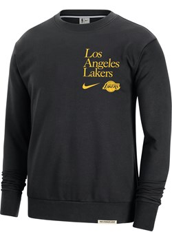 Męska bluza dresowa z półokrągłym dekoltem Nike Dri-FIT NBA Los Angeles Lakers Standard Issue - Czerń ze sklepu Nike poland w kategorii Bluzy męskie - zdjęcie 169757020
