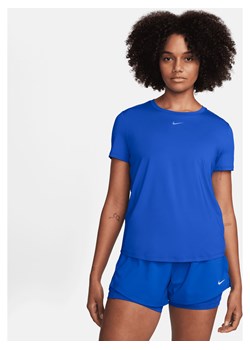 Damska koszulka z krótkim rękawem Dri-FIT Nike One Classic - Niebieski ze sklepu Nike poland w kategorii Bluzki damskie - zdjęcie 169757060