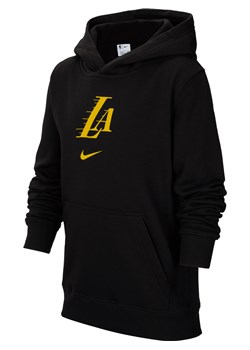 Bluza z kapturem dla maluchów Nike NBA Los Angeles Lakers Club City Edition - Czerń ze sklepu Nike poland w kategorii Bluzy chłopięce - zdjęcie 169757141