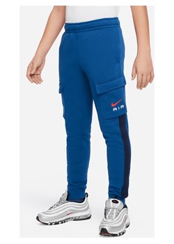 Bojówki z dzianiny dla dużych dzieci Nike Air - Niebieski ze sklepu Nike poland w kategorii Spodnie chłopięce - zdjęcie 169757220