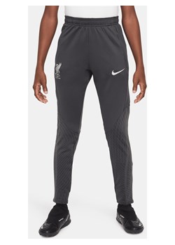 Spodnie piłkarskie dla dużych dzieci Liverpool F.C. Strike Nike Dri-FIT - Szary ze sklepu Nike poland w kategorii Spodnie chłopięce - zdjęcie 169757243