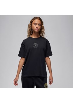 Damski T-shirt piłkarski z nadrukiem Jordan Paris Saint-Germain - Czerń ze sklepu Nike poland w kategorii Bluzki damskie - zdjęcie 169757463