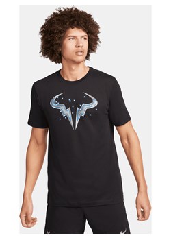 Męski T-shirt NikeCourt Dri-FIT Rafa - Czerń ze sklepu Nike poland w kategorii T-shirty męskie - zdjęcie 169757593