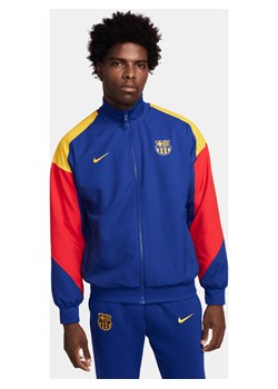 Męska dresowa bluza piłkarska Nike Dri-FIT FC Barcelona - Niebieski ze sklepu Nike poland w kategorii Bluzy męskie - zdjęcie 169757704