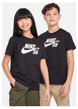 T-shirt dla dużych dzieci Nike SB - Czerń ze sklepu Nike poland w kategorii T-shirty chłopięce - zdjęcie 169757792
