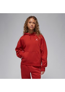 Damska bluza z kapturem Jordan Brooklyn Fleece - Czerwony ze sklepu Nike poland w kategorii Bluzy damskie - zdjęcie 169757814