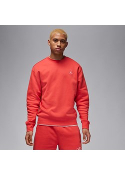 Męska bluza dresowa z półokrągłym dekoltem Jordan Brooklyn Fleece - Czerwony ze sklepu Nike poland w kategorii Bluzy męskie - zdjęcie 169757820
