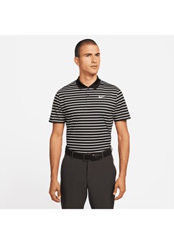 Męska koszulka polo do golfa w paski Nike Dri-FIT Victory - Czerń ze sklepu Nike poland w kategorii T-shirty męskie - zdjęcie 169757964