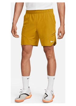 Męskie spodenki tenisowe 18 cm NikeCourt Dri-FIT Advantage - Brązowy ze sklepu Nike poland w kategorii Spodenki męskie - zdjęcie 169758001