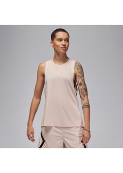 Damska koszulka bez rękawów z motywem rombu Jordan Sport - Brązowy ze sklepu Nike poland w kategorii Bluzki damskie - zdjęcie 169758033