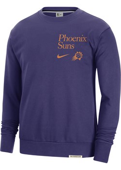 Męska bluza dresowa z półokrągłym dekoltem Nike Dri-FIT NBA Phoenix Suns Standard Issue - Fiolet ze sklepu Nike poland w kategorii Bluzy męskie - zdjęcie 169758101