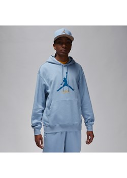 Męska dzianinowa bluza z kapturem Jordan Essentials - Niebieski ze sklepu Nike poland w kategorii Bluzy męskie - zdjęcie 169758160